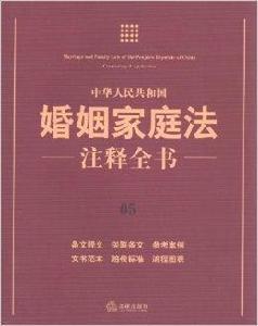 中華人民共和國婚姻家庭法注釋全書 中華人民共和國婚姻家庭法注釋全書