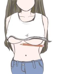 胸下夾筆 胸下夾筆