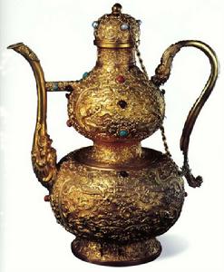 葫蘆式金執壺 葫蘆式金執壺