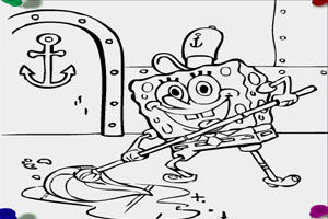 《海綿寶寶填顏色2》 《海綿寶寶填顏色2》