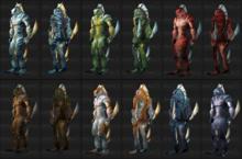 各式各樣的錦魚人設計模型