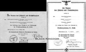 海軍12年長期服役獎章證書