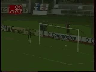1993法國內足球先生 內切，小角度勺子挑射