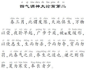 四氣調神大論第二 四氣調神大論第二