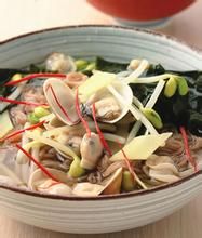 蛤蜊黃豆芽冷湯麵 蛤蜊黃豆芽冷湯麵