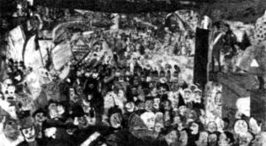 （圖）《1889年基督進入布魯塞爾》，思索爾作