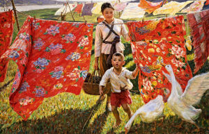 李自健作品《和風》