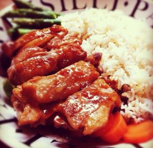 烤雞腿蓋飯 烤雞腿蓋飯