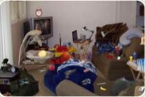 雜亂的房間找東西