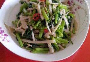 酸炒通菜桿 酸炒通菜桿