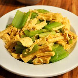 西芹炒腐竹 西芹炒腐竹