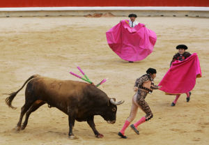 西班牙潘普洛納奔牛節
