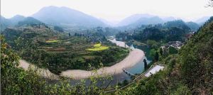 老司城遺址全景