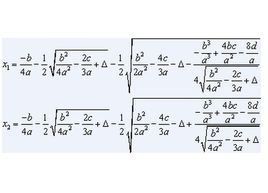 一元四次方程求根公式 一元四次方程求根公式