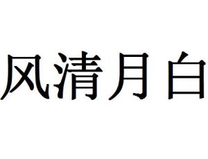 風清月白 風清月白