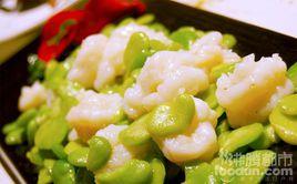 蠶豆炒蝦仁 蠶豆炒蝦仁