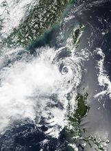 熱帶風暴古超 衛星雲圖