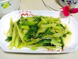 麻醬拌萵筍尖 麻醬拌萵筍尖