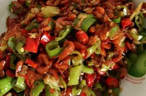 辣椒炒河蝦 辣椒炒河蝦