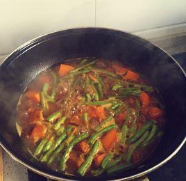南瓜燉豆角 南瓜燉豆角