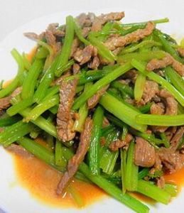 芹菜炒牛肉絲