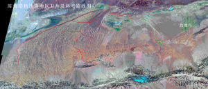 庫姆塔格沙漠地區衛星攝像