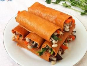 鮮豆腐皮炒蝦仁 鮮豆腐皮炒蝦仁