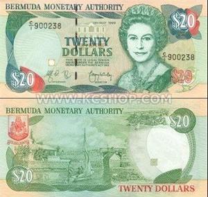 1999年的百慕達紙幣