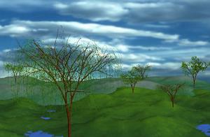 （圖）清華大學自然景物平台生成的野外場景