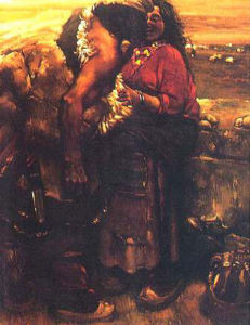 《西藏組畫》油畫