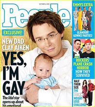 Clay與出生一月的孩子登上雜誌封面。
