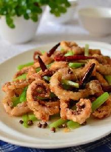 魷魚須炒芹菜 魷魚須炒芹菜