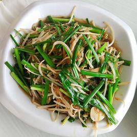 韭菜豆芽炒冬粉 韭菜豆芽炒冬粉