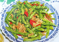 肉末辣椒炒芸豆 肉末辣椒炒芸豆