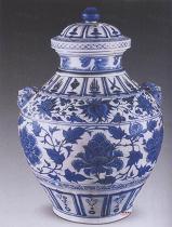 元青花雙獸耳大罐