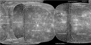 水星表面地形圖