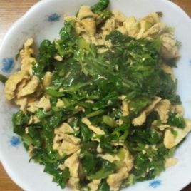 芹菜葉炒雞蛋 芹菜葉炒雞蛋