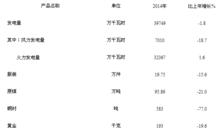 規模工業企業主要工業產品產量