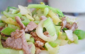 芹菜炒肉片 芹菜炒肉片