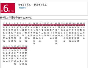北京公交夜6路 北京公交夜6路