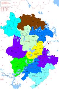 1947-1949年間婺源回皖後的安徽版圖