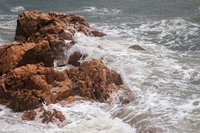 海邊礁石攝影圖_行行攝攝_