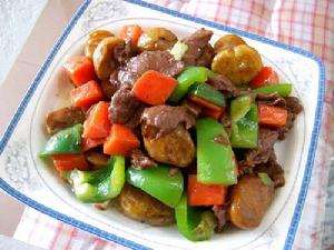 板栗炒牛肉 板栗炒牛肉