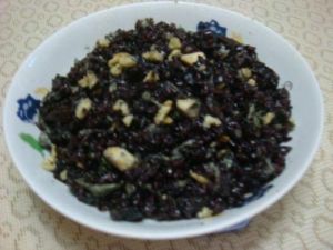 黑米筍絲蛋炒飯 黑米筍絲蛋炒飯