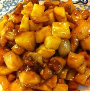 紅薯炒肉丁 紅薯炒肉丁