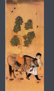 侍馬圖屏風 侍馬圖屏風