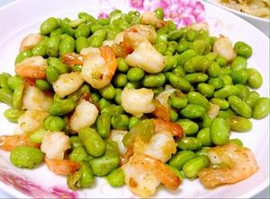 鮮蝦炒毛豆 鮮蝦炒毛豆
