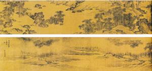 《萬壑秋濤圖》(局部)