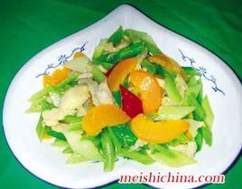 西芹芒果骨雞柳 西芹芒果骨雞柳