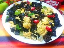 毛豆木耳炒雞蛋 毛豆木耳炒雞蛋